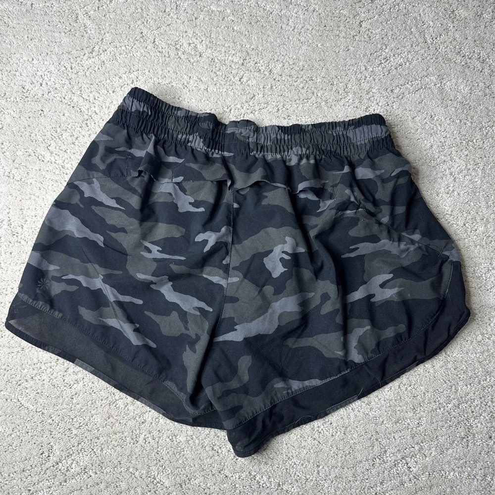 Women's Athleta Small Printed Mesh‎ Racer Run Short 4